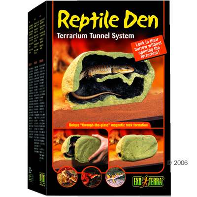 Hagen Exo Terra Terrarium Tunnelsystem Reptile Den - Maße L 28 x