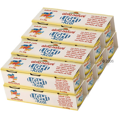 Almo Nature Light 24 x 50 g Sparpaket Huhn - 4 Sorten Huhn gemis