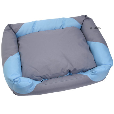Katzenbett Stormy blau/grau - 50 x 62 x 15 cm