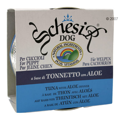 Schesir Puppy 6 x 170 g - Thunfisch mit Aloe