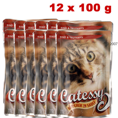 Catessy Pouch 12 x 100 g - Lachs & Forelle