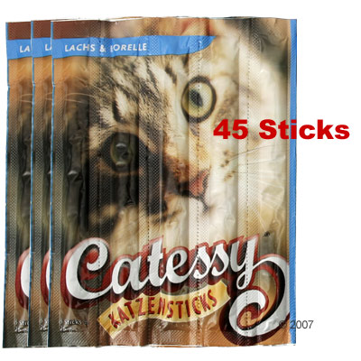 Catessy Sticks 45 Stück - Lachs & Forelle