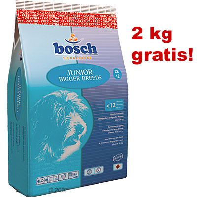 Bosch Junior 15 kg  2 kg gratis - Kleine & Mittelgro�e Rassen