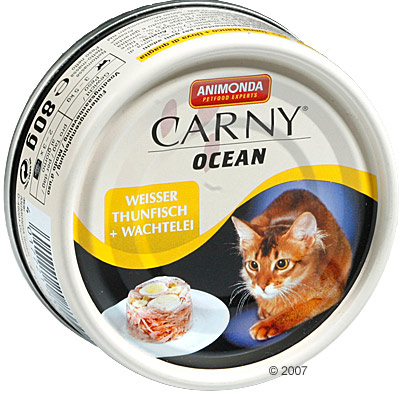 Animonda Carny Ocean 6 x 80 g - Lachs & Jungsardinen