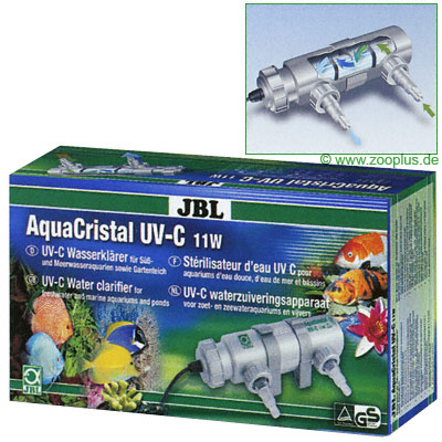 JBL AquaCristal UV-C Wasserkl�rer - - 5 Watt Teilentkeimung f�r Aquarien bi