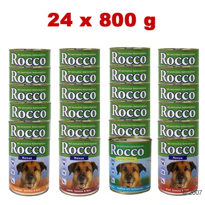 Schlemmerpaket: Rocco Menue 24 x 800 g - 4 verschiedene Sorten