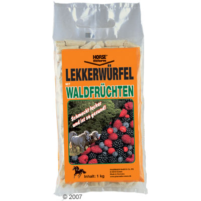Horse fitform Lekkerw�rfel mit Waldfr�chten -  Mulitpack 3 x 1 k