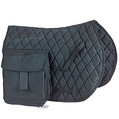 Wanderreitschabracke Mit Satteltaschen - Schwarz