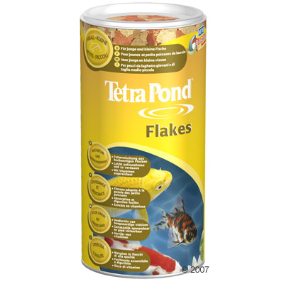 TetraPond Flakes Teichfischfutter Flocken - 1000 ml