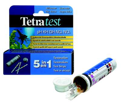 TetraTest 5 in 1 Teststreifen Wassertest - Doppelpack 2 x 25 Tes