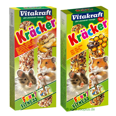 Vitakraft Hamster-Kräcker Multipack - 5 x Nuss bunte Hirse 2er
