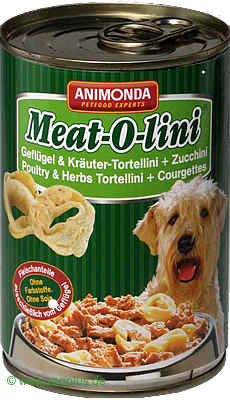 Animonda Meat-O-lini 6 x 400 g - Geflügel Kräutertortellini Zu