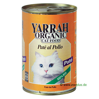 Yarrah Cat Dinner, 6 x 400 g - Huhn