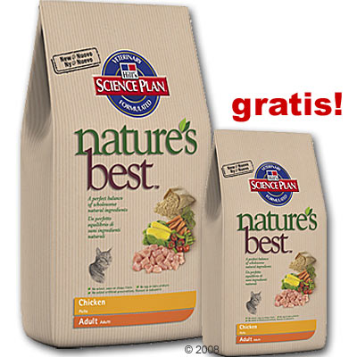 Hill´s Nature´s Best Feline 2 Kg + 300 G Gratis! - Kitten Huhn