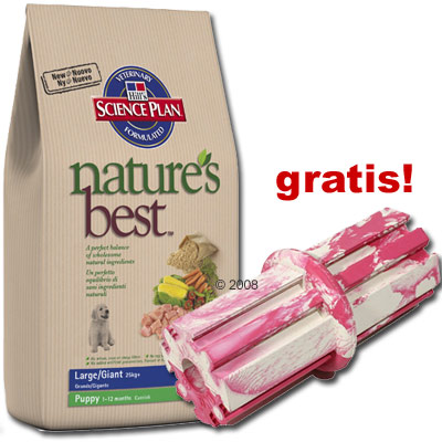 12 kg Hill�s Nature�s Best + Puppy Kong Dental Stick gratis! - Puppy Mini / Medium