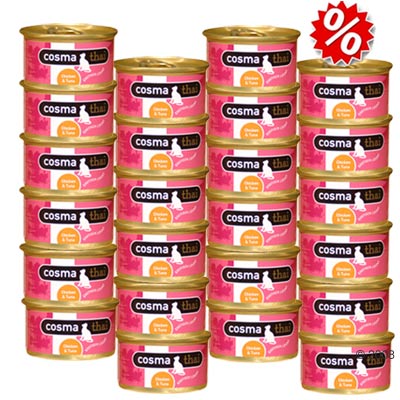 Sparpaket Cosma Thai in Jelly 24 x 85 g Thunfisch