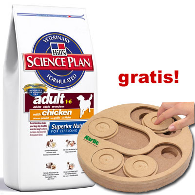 15 kg Hill�s Canine + Intelligenzspielzeug gratis! - Adult Thunfisch & Reis
