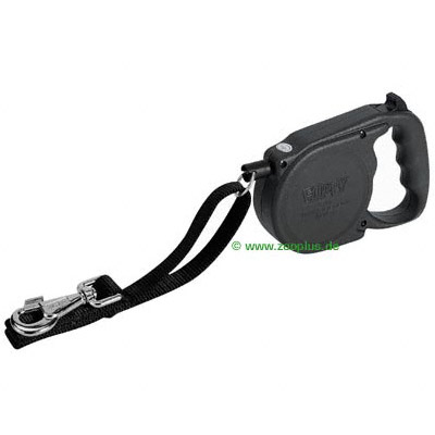 Flippy Seil-Roll-Leine Large - Schwarz