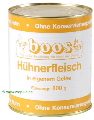 Boos Hundefutter 6 x 800 g - Rindskopf