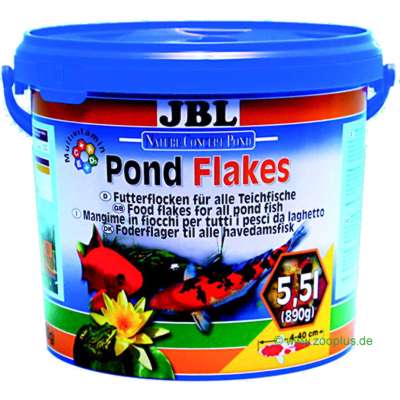 JBL Pond Flakes Flockenfutter - 5,5 l