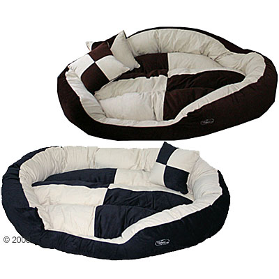 XXL Hundebett Wallace & Jones Derby - blue/beige