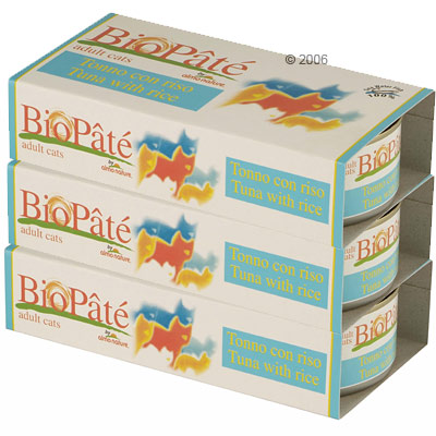 Almo Nature Bio Paté 6 x 170 g - Thunfisch mit Reis