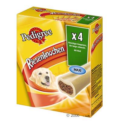 Pedigree Riesenknochen Maxi Rind - 4 Riesenknochen