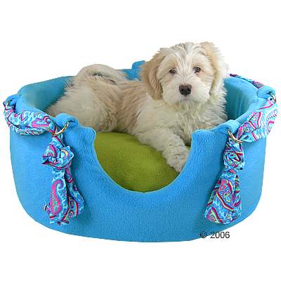 Hunde-Edelbett Aqua - 80 cm