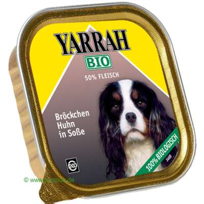 Yarrah Bröckchen 6 x 150 g - Huhn mit Gemüse