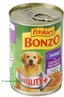 Hunde - Hundefutter Nass - Bonzo Vitality+ in Gelee, 6 x 400 g - Rind + Herz - günstig bestellen!