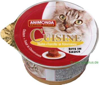 Animonda Cuisine 6 x 85 g - Ente & Wild in K�sesauce