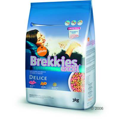 Brekkies Excel Delice mit Lachs, Thunfisch & Gem�se - 3 kg