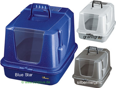 Gimpet Katzenhaus-Toilette de Luxe - - Blue Star