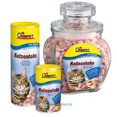 Gimpet Katzentabs mit Fisch - 1000 Stück im Glas