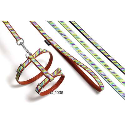 Katzengeschirr Art Leather Plus Fashion - hellblau