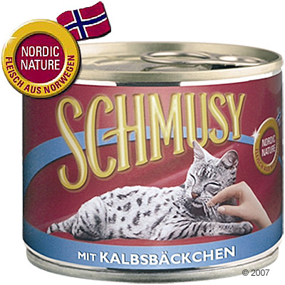 Schmusy Fleisch 6 x 190 g - Mit Putenfrikasse