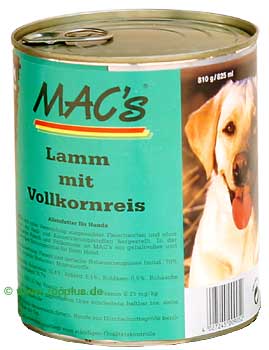 Mac�s Dog 6 x 800 g - Rind & Vollkornreis