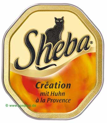Sheba Cr�ation 6 x 100 g - Huhn � la Provence
