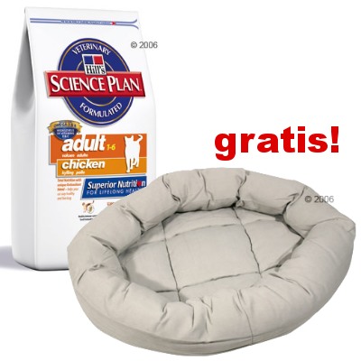Sensitive Skin - 10 Kg Hill's Feline + Katzenbett Cozy Beige Gratis - Sensitive Skin Adult