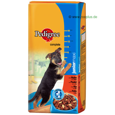 Pedigree Junior Maxi Huhn + Reis - - 15 kg