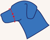 /></small></td> <td><small>Należy zmierzyć obwód najszerszej części kagańca, która podczas noszenia znajduje się pod oczami psa.</small></small></td> <td align=
