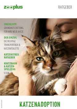 cover adoptionsguide zooplus frau mit katze