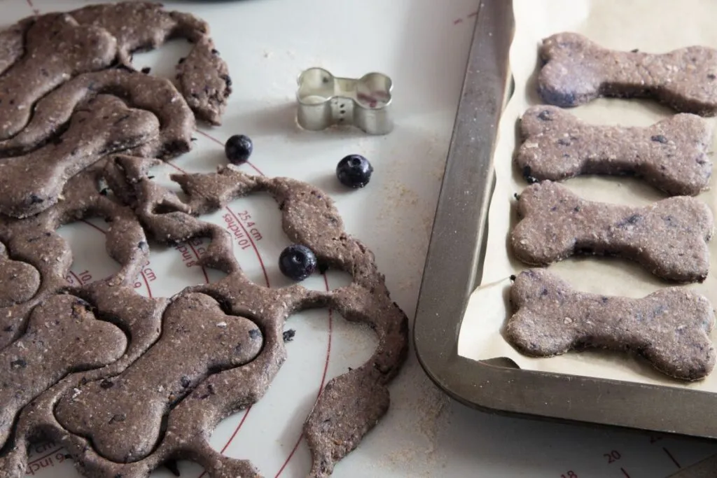 Hundekekse mit Blaubeeren
